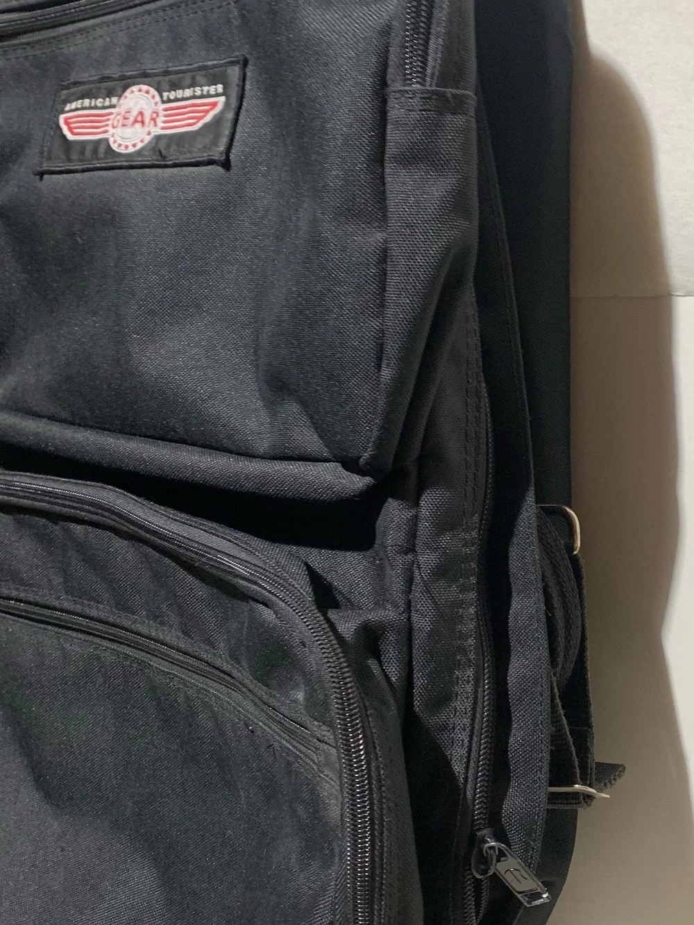 American Tourister Black Men's Backpack with Front Organizer